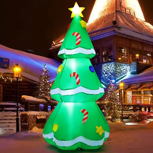 GOOSH 5FT Inflatable Christmas Tree Outdoor Decor LED