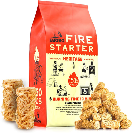 240 pcs Natural Wax Fire Starters