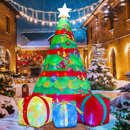 COMIN 7 FT Christmas Inflatable Tree - Outdoor Decor