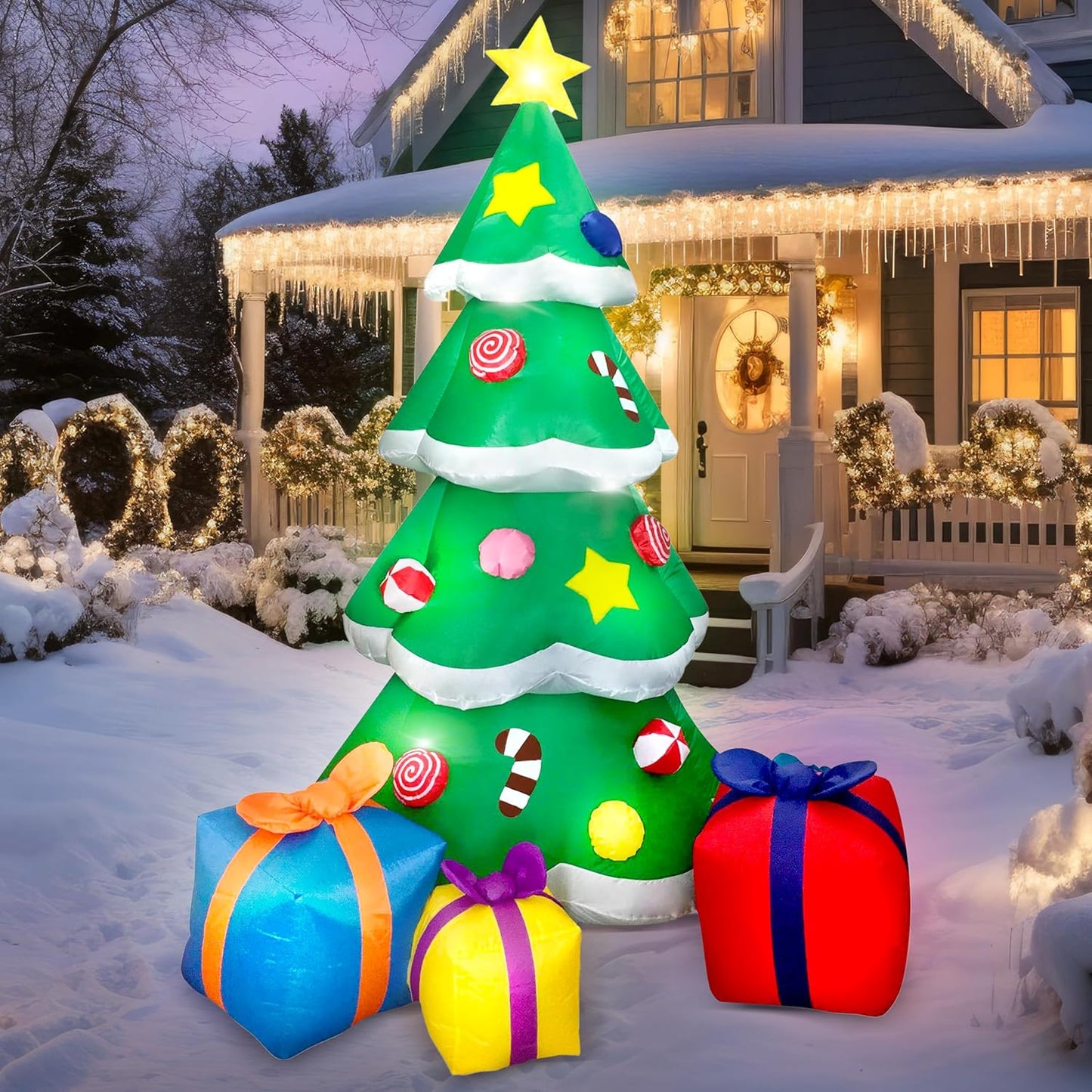 7ft Giant LED Christmas Tree Inflatables